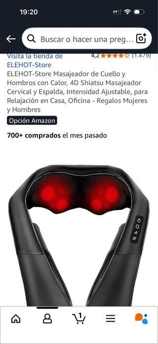 Masajeador Hombro Cuello ELEHOT Calor