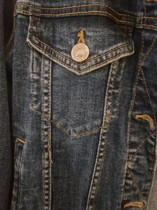 Cazadora vaquera Mango azul