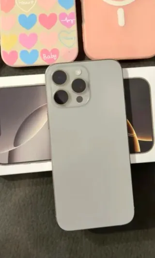 IPhone 16 Pro Max plata-100% bateria