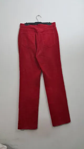 Pantalón de pana vaquero rojo
