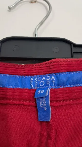 Pantalón de pana vaquero rojo