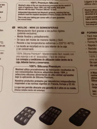 Molde 23 semiesferas Mastrad