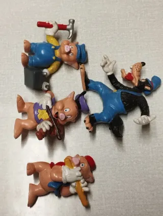 Figuras Disney: Lobo y 3 Cerditos