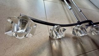 Lámpara de techo moderna cristal y metal