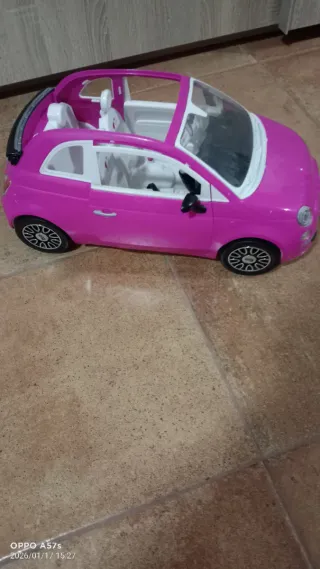 Coche Barbie Descapotable Rosa