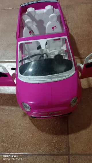 Coche Barbie Descapotable Rosa