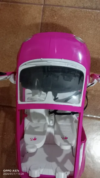 Coche Barbie Descapotable Rosa