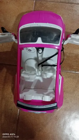 Coche Barbie Descapotable Rosa