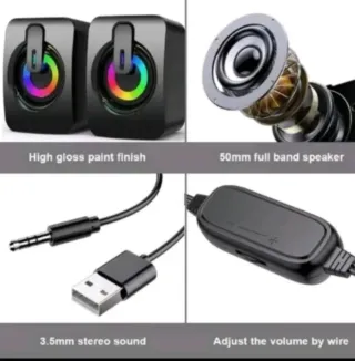 Altavoces PC con Luces LED RGB