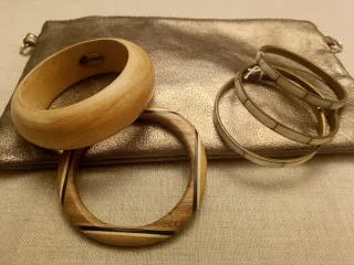 5 bracciali rigidi vintage