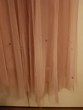 Falda midi tul perlas talla M