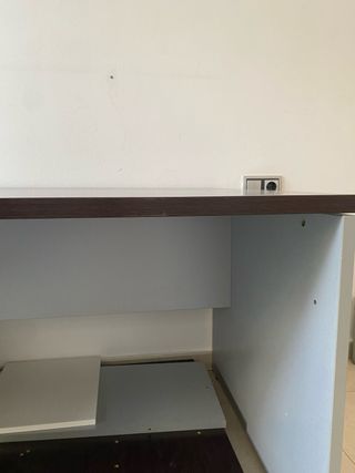 Escritorio oficina retro madera y metal