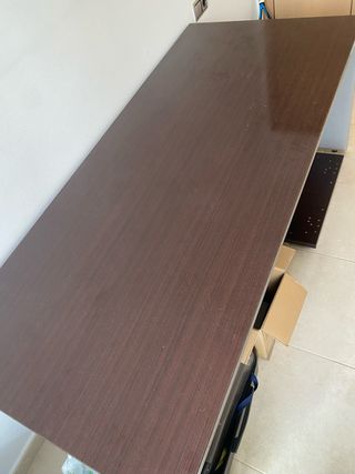 Escritorio oficina retro madera y metal