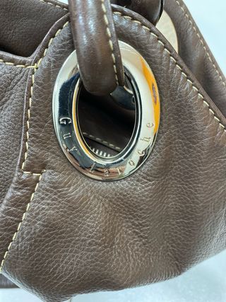 Bolso Piel Flor Marrón Guy Laroche