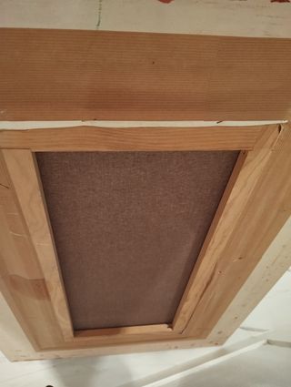 Pintura al óleo con marco.