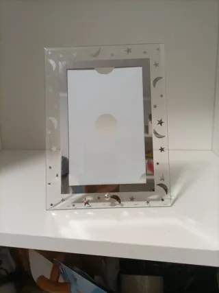 Marco de fotos cristal estrellas lunas