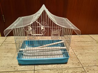 Jaula para pájaros con columpio