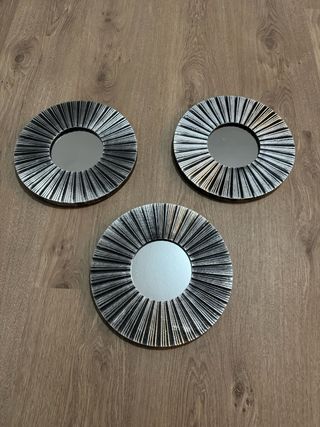 Set 3 Espejos Decorativos Redondos