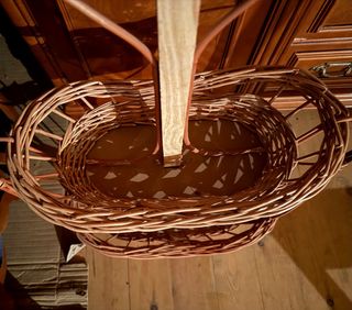 Cesta 3 pisos mimbre