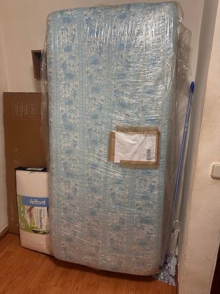 Somier Flex 90cm y Colchón