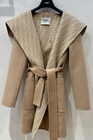 Abrigo Fendi Lana y Cashmere Vintage FF