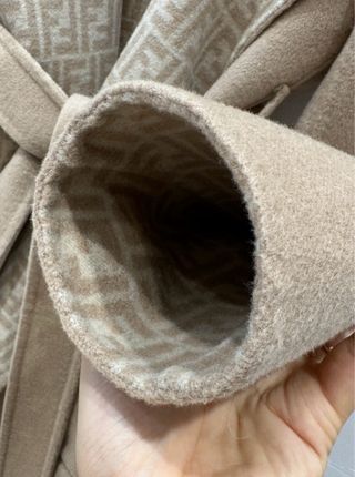 Abrigo Fendi Lana y Cashmere Vintage FF