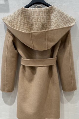 Abrigo Fendi Lana y Cashmere Vintage FF