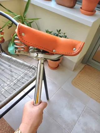 Asiento Mobylette Vintage Naranja