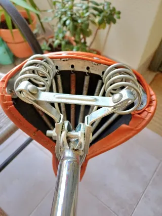 Asiento Mobylette Vintage Naranja