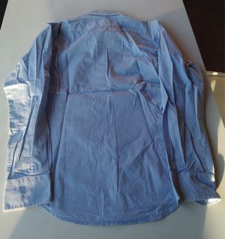 Camisa formal manga larga azul Cortefiel talla M