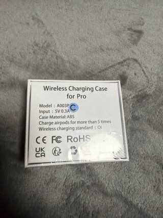 Estuche Carga AirPods Pro 1 y 2 Blanco