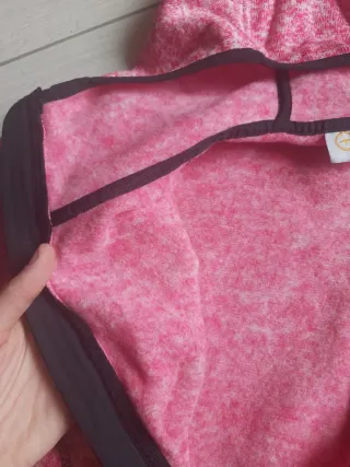 Felpa con cerniera rosa
