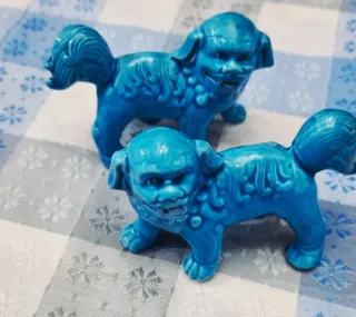 Conjunto 2 perros guardianes azules