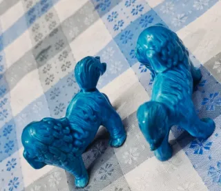 Conjunto 2 perros guardianes azules