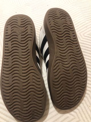 Zapatillas Adidas Niños VL Court Blancas Talla 35