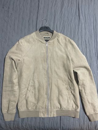 Casaco bomber Pull&Bear bege