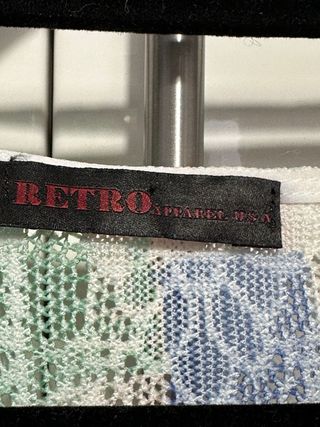 Blusón RETRO APPAREL USA Talla L semitransparente