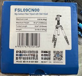 Trípode de viaje Benro SLIM de fibra de carbono