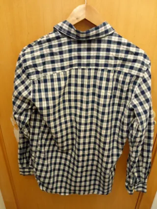 Camisa cuadros manga larga Talla M