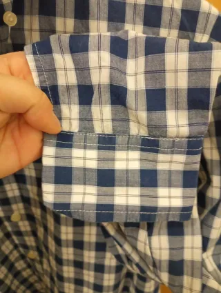 Camisa cuadros manga larga Talla M