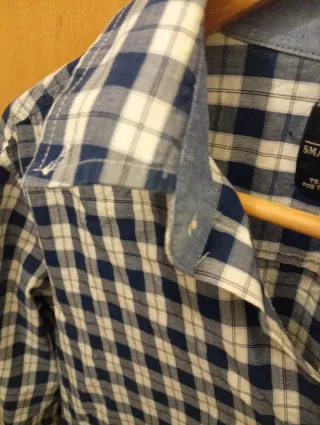 Camisa cuadros manga larga Talla M