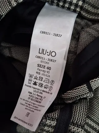 Liu Jo Pantalone Donna Tg 40 Pied de Poule