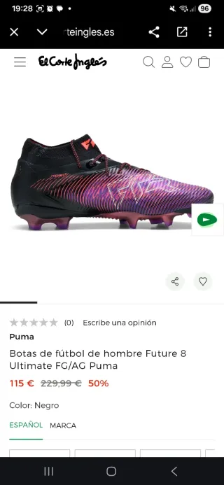 Botas de fútbol Puma Talla 44