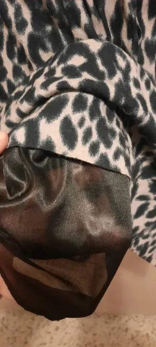 Vestido Bershka Negro/Multicolor.