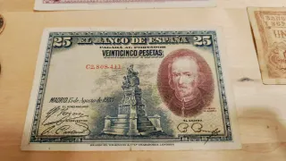 Lote Billetes y Monedas Antiguas España