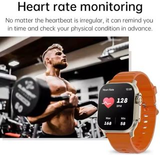 Smartwatch Naranja y Plateado