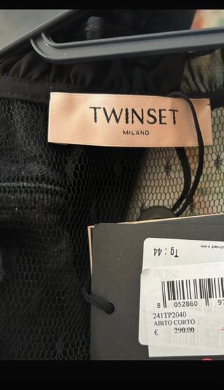 Vestido negro Twinset Talla M-L