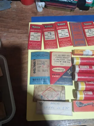 Brocas HSS Stock 1-1.8mm