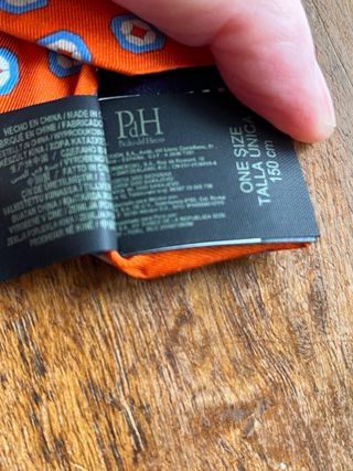 Corbata Pedro del Hierro Seda Naranja