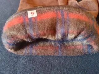 Guantes de piel con pelo